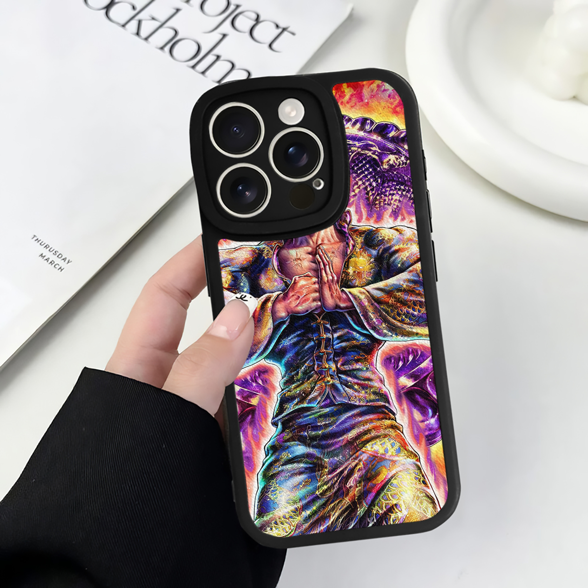 （画像用） 北斗の拳 Fist of the North Star 【iPhone 16シリーズ対応】シリコンスマホケース（レザー調） 材質：シリコン